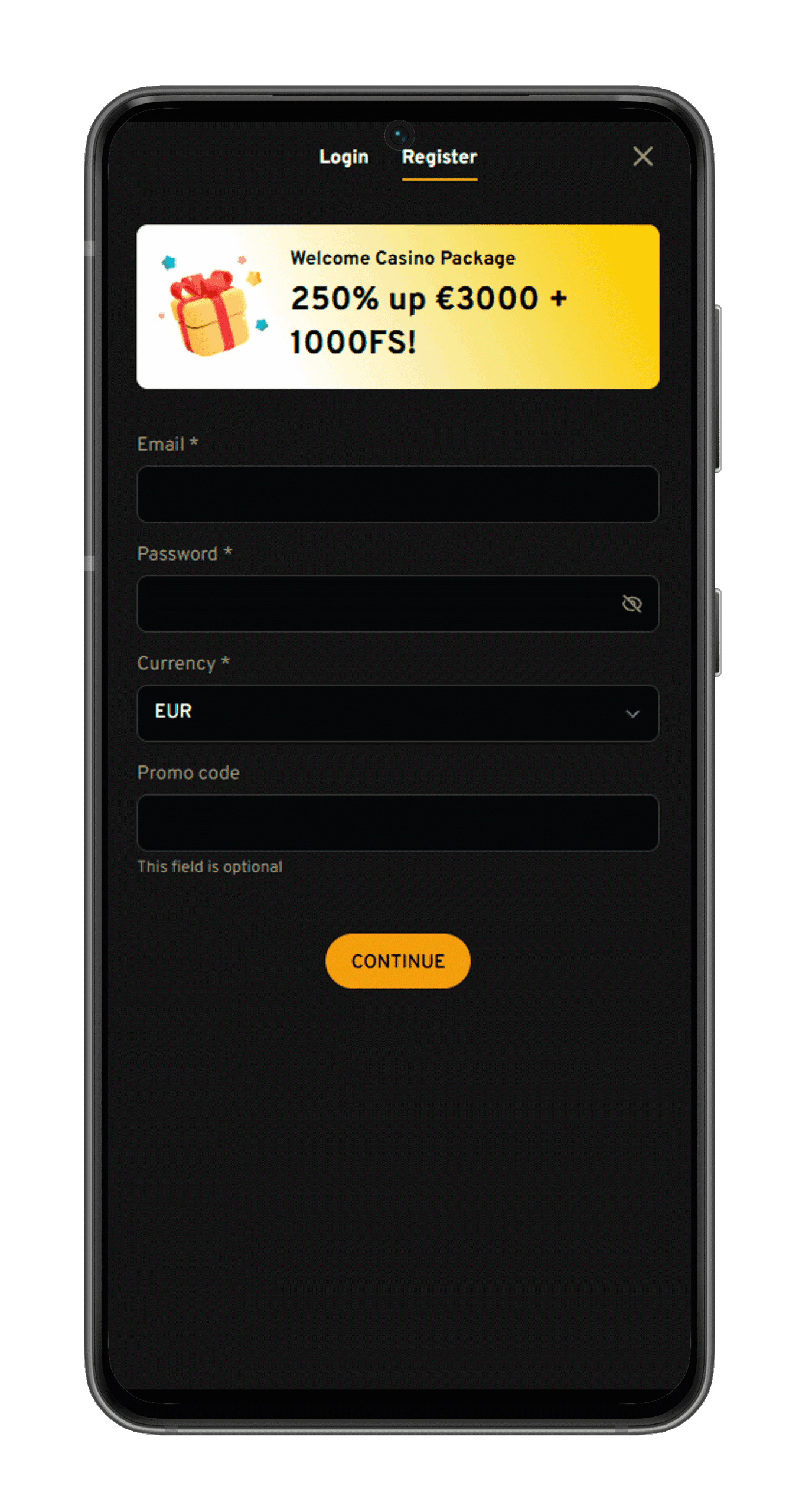 mobile sign up lucky trunk casino